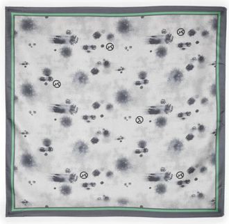 Giorgio Armani Abstract Print Zijden Sjaal Vierkante Vorm - Dames - Zijden sjaals - Veelkleurig - ONE Size - Accessoires
