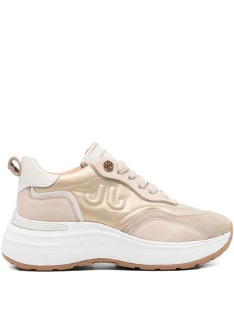 Janet & Janet 50mm logo-detail sneakers - Neutrals