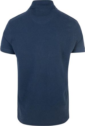 Barbour Mens Polo Shirt Piquet Blue Cotton T-shirts And Polos