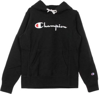 Champion Zwarte Hoodie voor vrouwen - Dames - Hoodies - Zwart - S - Hoodies & sweatvesten