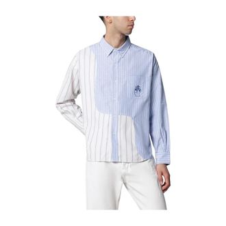 Brain Dead Panel Oxford Button Up - male - Brain Dead - Casual Shirts - Blue - S - Shirts