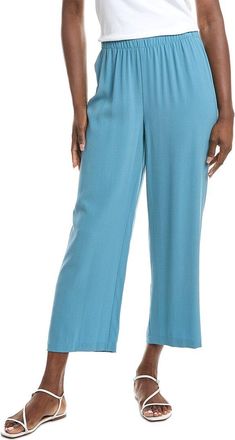 Eileen Fisher Eileen Fisher Petite Silk Straight Ankle Pant