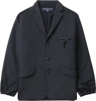 Comme Des Garçons notched-collar single-breasted blazer - men - Polyester - S - Black