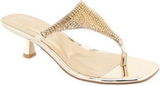Christian Siriano Imay Kitten Heel Sandal in Gold at Nordstrom, Size 8.5