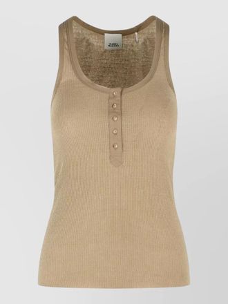 Isabel Marant helma ribbed silk jersey tank
