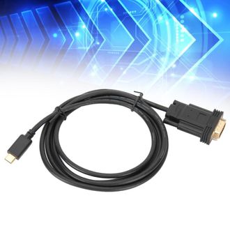 OEM Cable Adaptador Usb-c A Vga, De Amplia Aplicaci&oacute;n, Plug And Play, Compatible Con Resoluci&oacute;n 1080p, Cable Thunderbolt 3 Macho A Macho Con Blindaje Elec