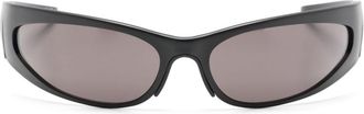 Balenciaga Black Reverse XPander Wrap Sunglasses - Womens - Acetate