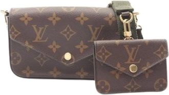 Louis Vuitton Pre-owned Cross Body Bags, female, Brown, Size: ONE SIZE Pre-owned Pochette Shoulder Bag