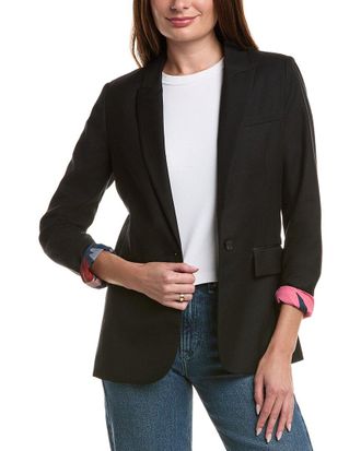 Johnny Was Korei Relaxed Wool-Blend Blazer