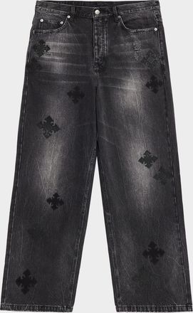 Ksubi Men & apos;s D-Maxx Black Denim Straight Leg Jeans