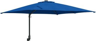 vidaXL Parasol de jardín Negro 248.5 x 247.5 x 160 cm Poliéster, Acero Vidaxl
