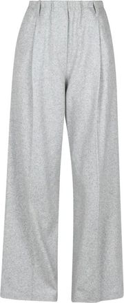 Liviana Conti Elegante Broek met Modern Ontwerp - Dames - Wijde Broeken - Grijs - XS - Broeken