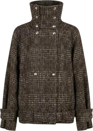 Iro Inja Jacket - Dames - Blazers - Bruin - L - Katoen - Jassen