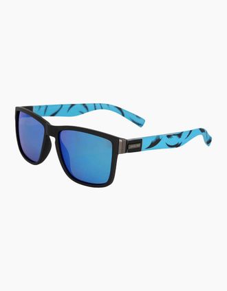 Santa Cruz Mens Santa Cruz Mens Lucien Polarized Sunglasses - Black Screaming Blue - Size: ONE size