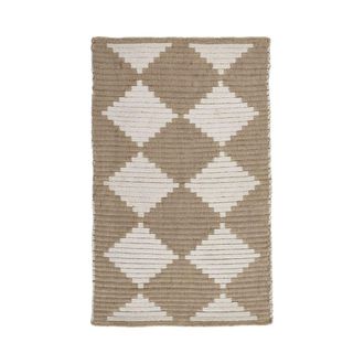 House Doctor Alfombra de yute beige 90x60 cm