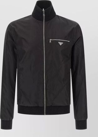 Prada reversible slim-fit stand-collar lightweight jacket