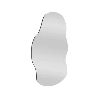 Dmora Espejito Megrez, Espejo, Objeto De Decoraci&oacute;n De Pared, Decoraci&oacute;n De Espejo, 40x2h72 Cm, Negro, Con Embalaje Reforzado - Dmora