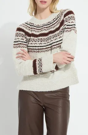 Lyss&eacute; Harriet Fair Isle Sweater in Fair Isle Jacquard at Nordstrom, Size X-Large