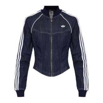 adidas Jassen, Dames, Blauw, L, Denim, Denim Jacket