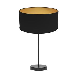 Fabrilamp Sobremesa Alto Anuska 1xe27 Negro/negro-oro 62x30x30 Cm