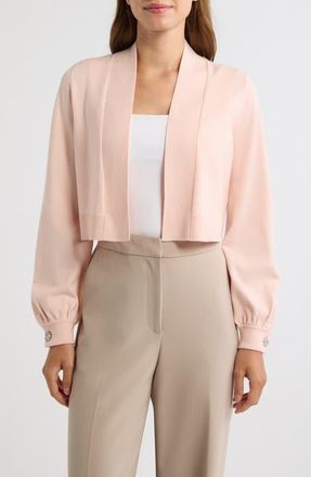 Anne Klein Kissing Front Shrug in Antique Pink at Nordstrom, Size X-Small