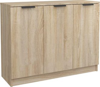 vidaXL Vidaxl - Aparador De Madera Contrachapada Roble Sonoma 90,5x30x70 Cm