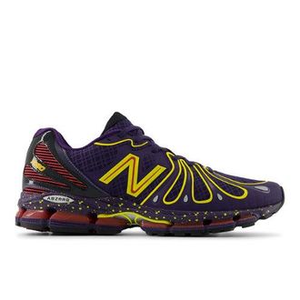 New Balance Unisex 1890 in Viola/Giallo, Sintetica, Taglia 38.5