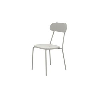 MondoViro Conjunto de 4 sillas de jard&iacute;n de metal paloma gris 45x53 cm 84h