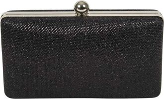 Menbur Clutch Cerimonia in Tessuto Laminato - Bags - Mujer - Negro - ONE SIZE