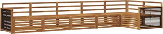 vidaXL Conjunto De Sof&aacute;s De Exterior 6 Uds. Natural Vidaxl