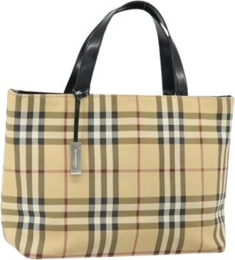 Burberry Pre-owned Tote Bags, female, Beige, Size: ONE SIZE Pre-owned Hand Bag