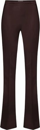 Elisabetta Franchi Light Crepe Satin Side Bands Trousers