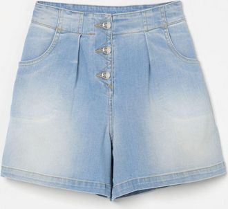 Etro Pantaloncino di jeans con logo Etro