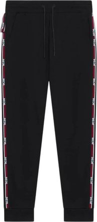 GCDS Logo Tape Joggers - Heren - Sweatpants - Zwart - L - Katoen - Broeken