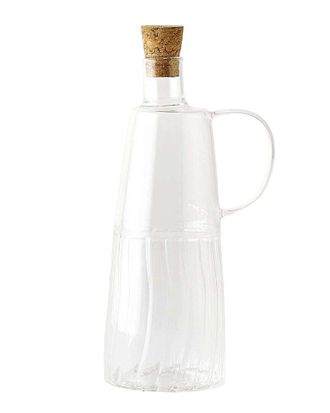 Bella Maison Reed Glass Oil Cruet With Cork Stopper