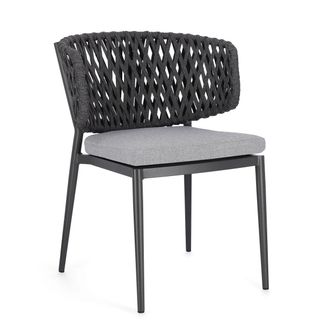 OEM Silla De Jard&iacute;n Bolzano Nobel De Aluminio Antracita