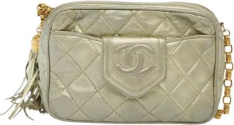 Chanel Camera Gold Leather Shoulder Bag (Pre-Owned)