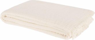 Maisons du monde Manta acolchada blanco hueso 220x240 cm