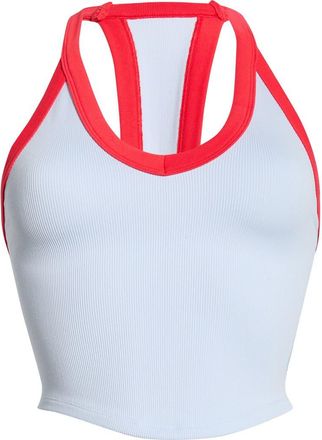 Free People All Clear Racerback Tank in Slate Combo at Nordstrom, Size X-Small