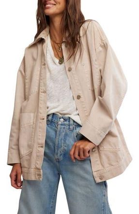 Free People Avery Denim Jacket in Softest Sand at Nordstrom Rack, Size X-Large