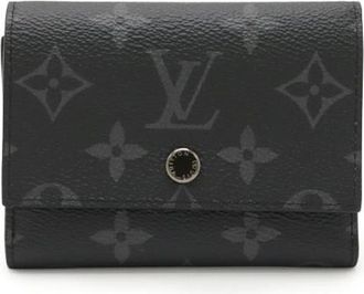 Louis Vuitton Pre-owned Wallets, female, Black, Size: ONE SIZE Pre-owned Monogram Eclipse Victor Wallet
