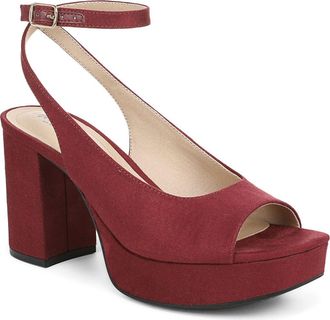 Life Stride Aliyah Ankle Strap Platform Sandal in Merlot Red at Nordstrom, Size 8.5