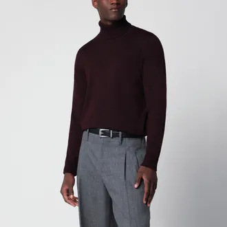 Drumohr Maglia dolcevita nera in lana