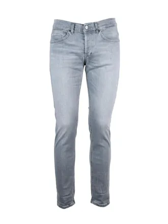 Dondup Grey George Distressed Skinny-Leg Jeans
