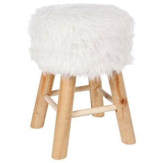 OEM Taburete Tuserxln Blanco Con Efecto De Piel - Dise&ntilde;ador De Interiores