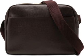Louis Vuitton Taiga Acajou Wine Leather Shoulder Bag (Pre-Owned)