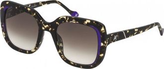 Yalea Womens SYA027-530780 SYA027 53 530780 Sunglasses - Brown - One Size