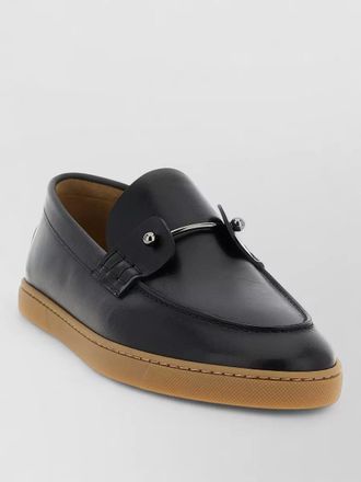Christian Louboutin chambeliboat metal hardware loafer rubber sole