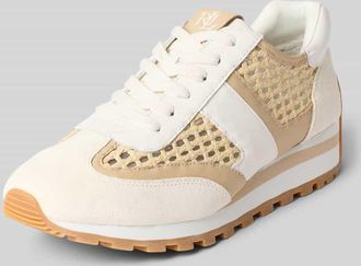 Lauren Ralph Lauren Sneaker aus echtem Leder Modell DANI in Offwhite, Gr&ouml;&szlig;e 36,5