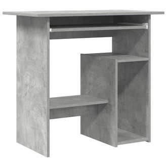 vidaXL Vidaxl - Escritorio De Madera Contrachapada Gris Hormig&oacute;n 80x45x74 Cm